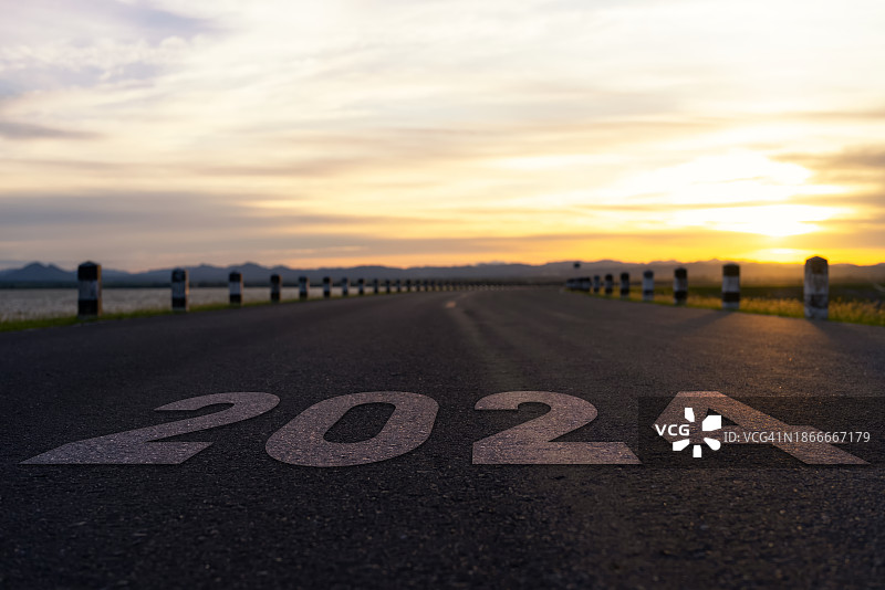 2024年目标之路图片素材