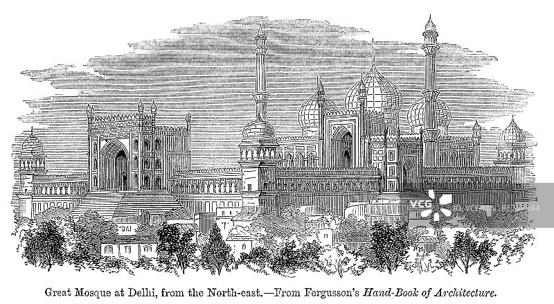 德里大清真寺图片素材