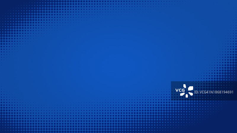 蓝色背景上的抽象深蓝色半色调图案图片素材