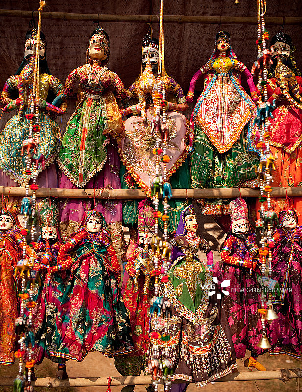 印度民间玩偶图片素材