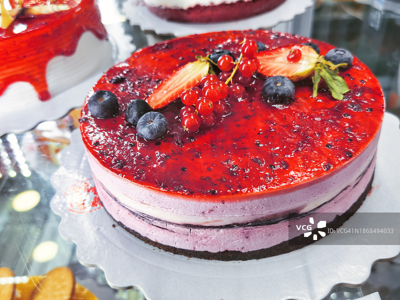 圣诞芝士蛋糕图片素材