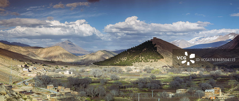 摩洛哥山脉全景图片素材