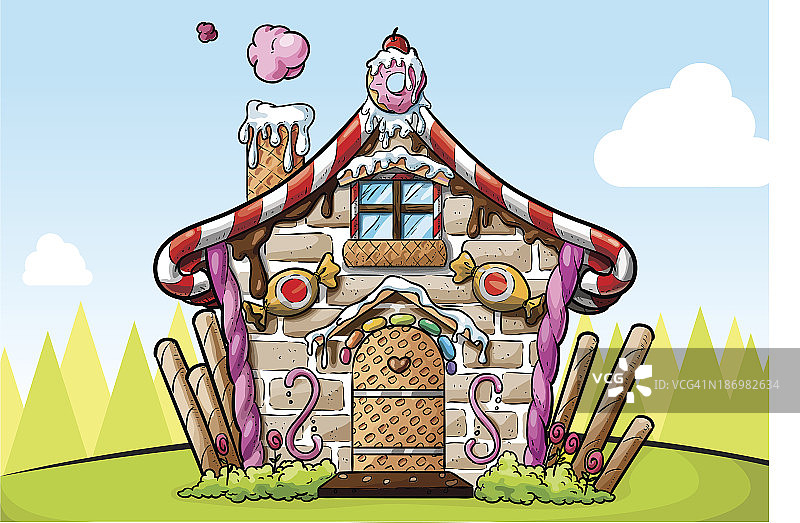 姜饼屋图片素材