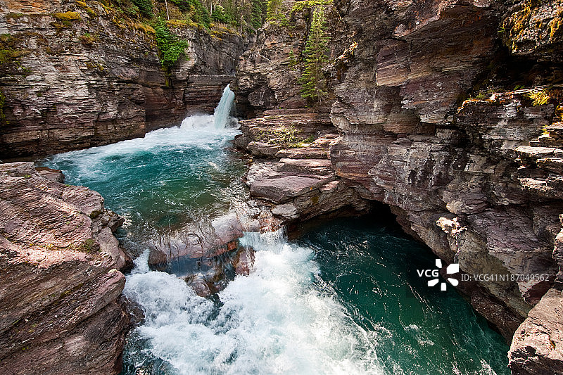 圣玛丽瀑布图片素材