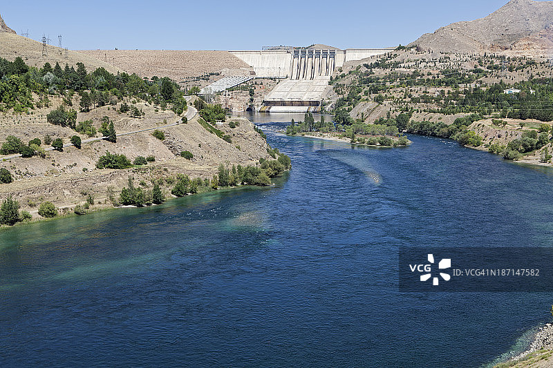 水力发电大坝图片素材