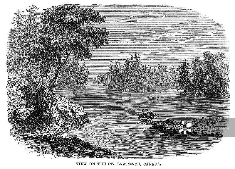 加拿大圣劳伦斯河图片素材