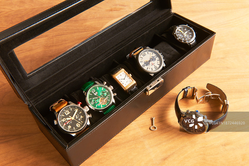 男人的手表收藏图片素材