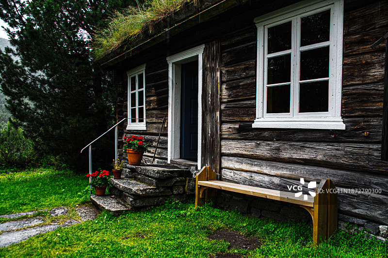 保存完好的旧木屋图片素材