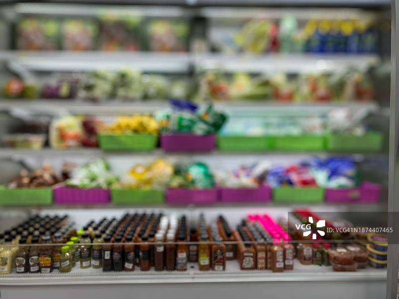 商品货架的失焦背景图片素材