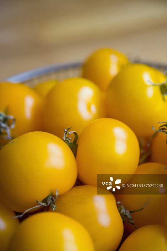 黄色番茄特写图片素材