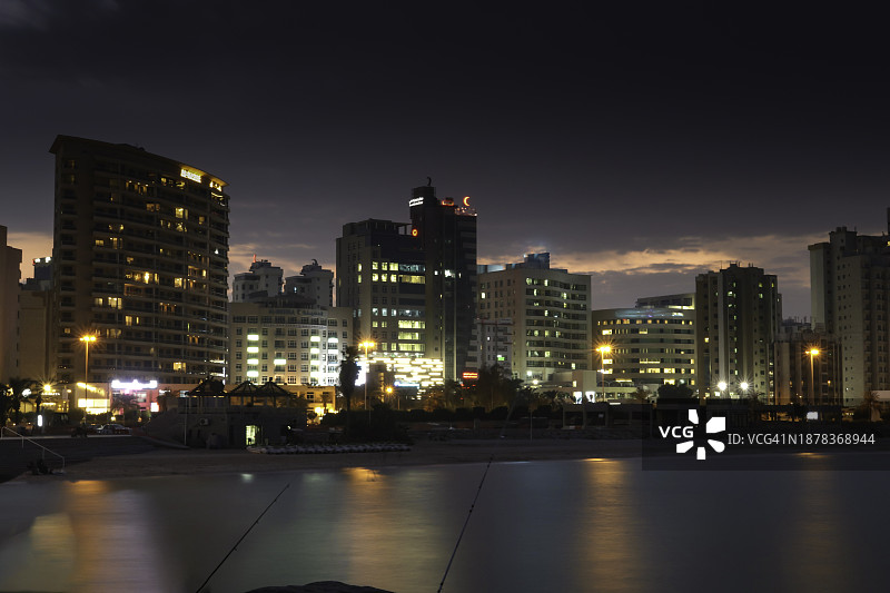 科威特城夜景图片素材