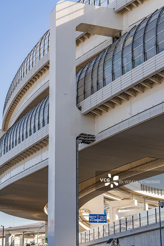 日本横滨市的公路枢纽图片素材