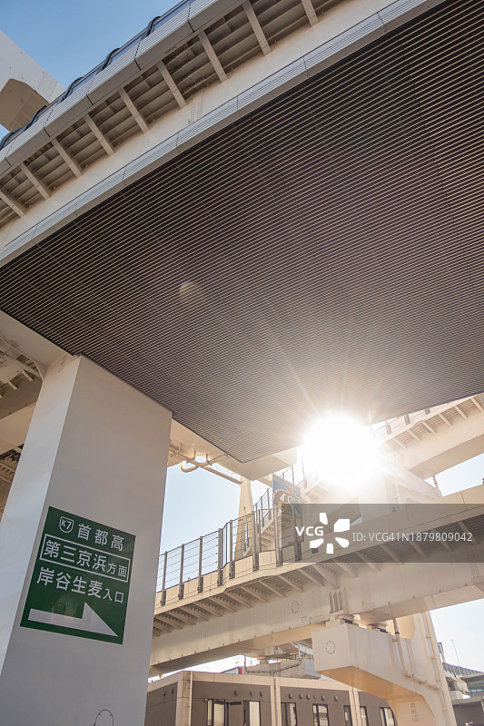日本横滨市的公路枢纽图片素材