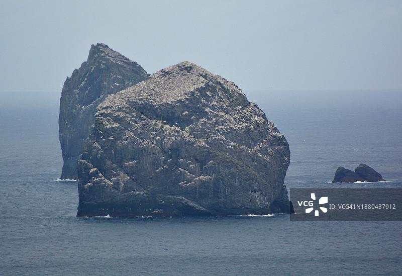海洋中的鲣鸟栖息地图片素材