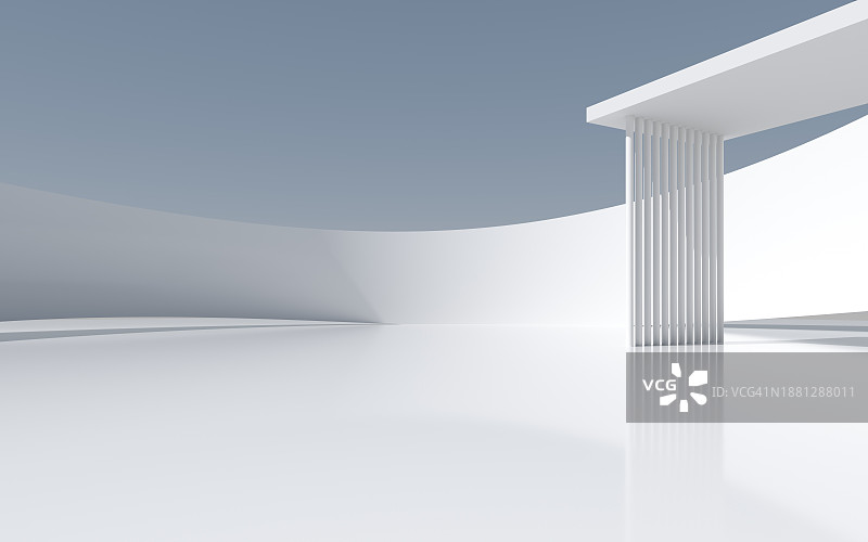 空的混凝土建筑背景图片素材