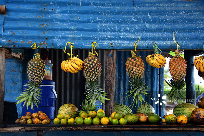 桑给巴尔水果市场图片素材