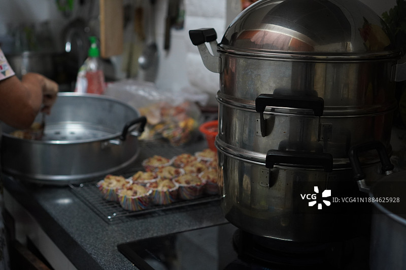 香蕉纸杯蛋糕图片素材