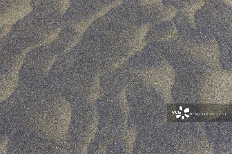 海滩沙子上的风蚀图案图片素材