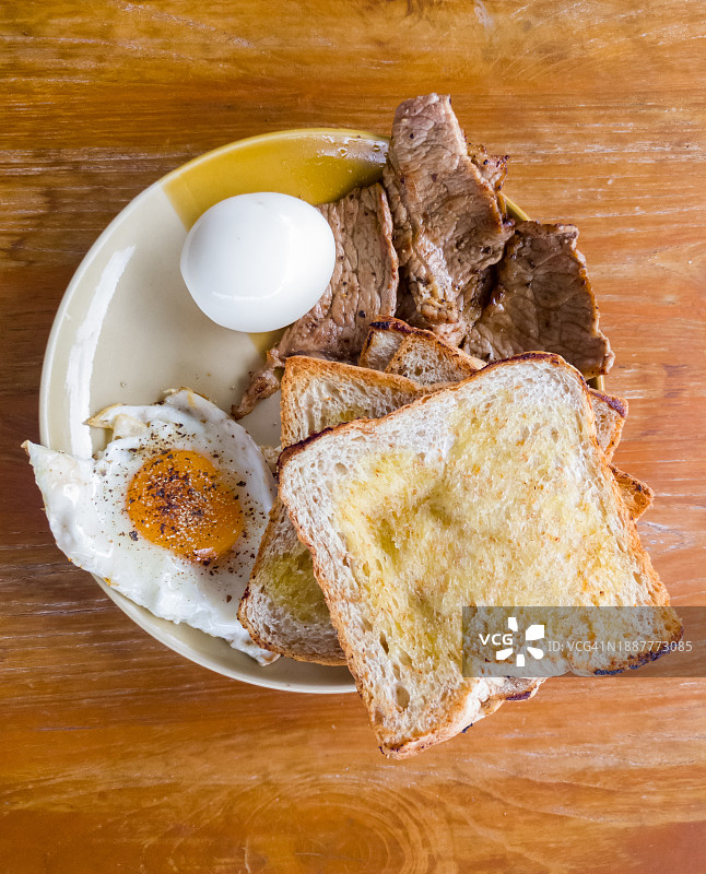 泰国餐桌早餐俯视图图片素材