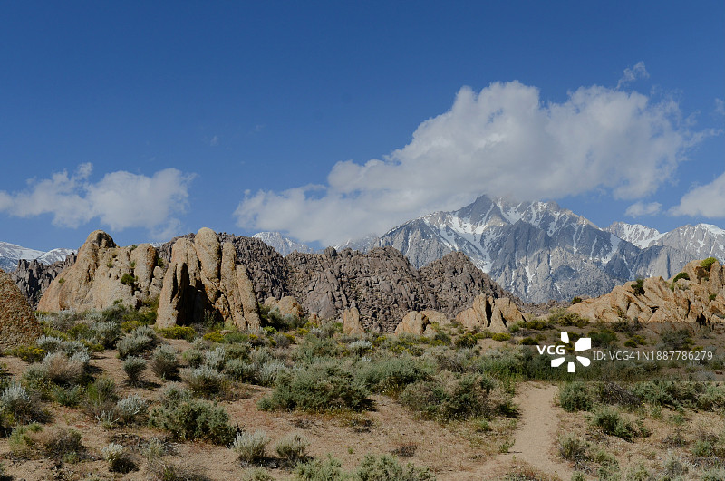 美国加利福尼亚州山脉景观全景图片素材