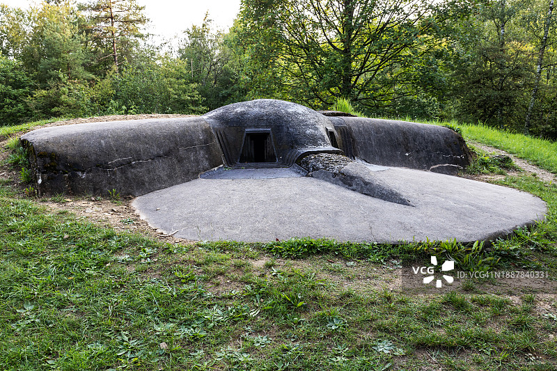 凡尔登战役：帕马特旧炮位图片素材