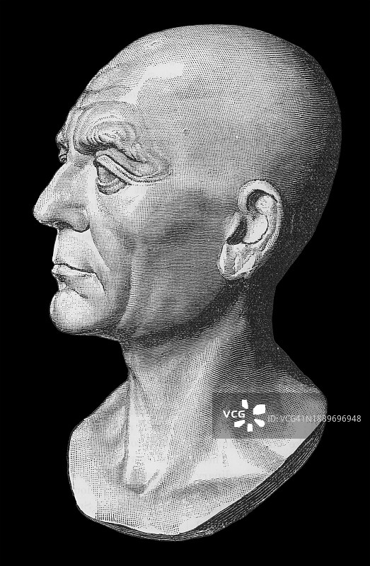 西庇阿·阿非利加努斯肖像：罗马将军与政治家图片素材