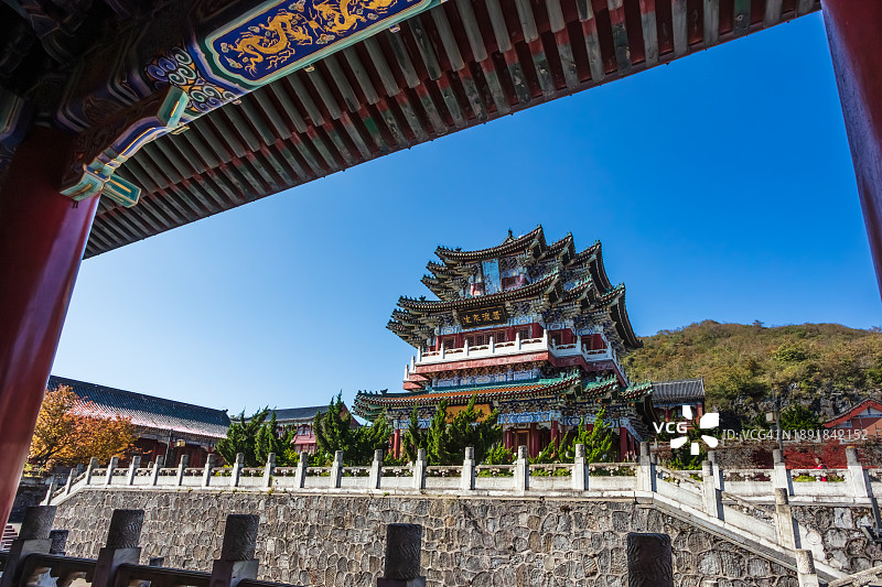 张家界天门山寺图片素材