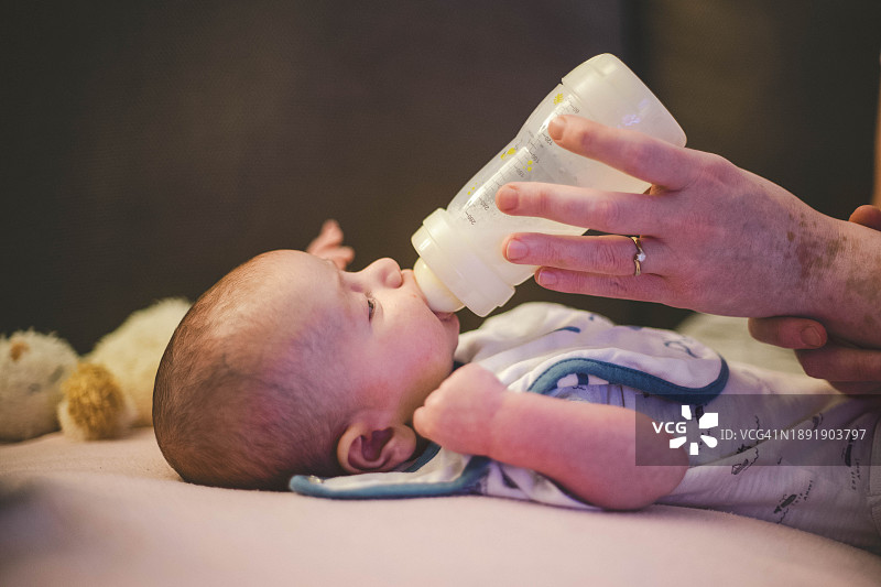 新生男婴图片素材