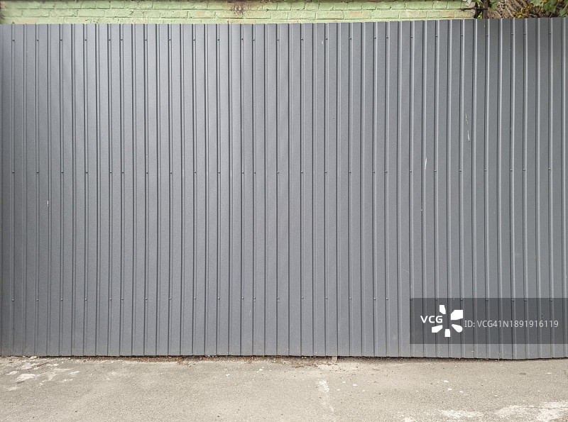 银色金属围栏图片素材