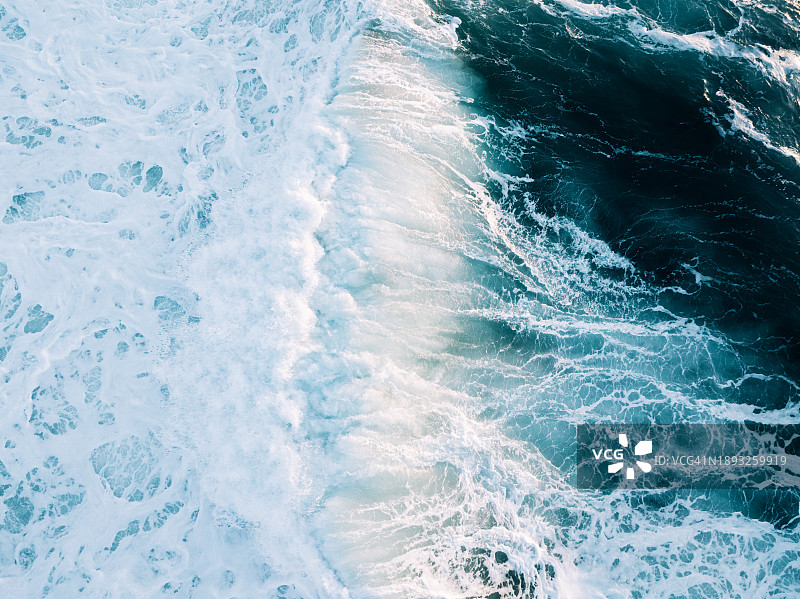 俄勒冈海岸太平洋的波浪图片素材