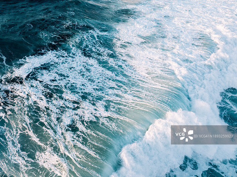 俄勒冈海岸太平洋的波浪图片素材