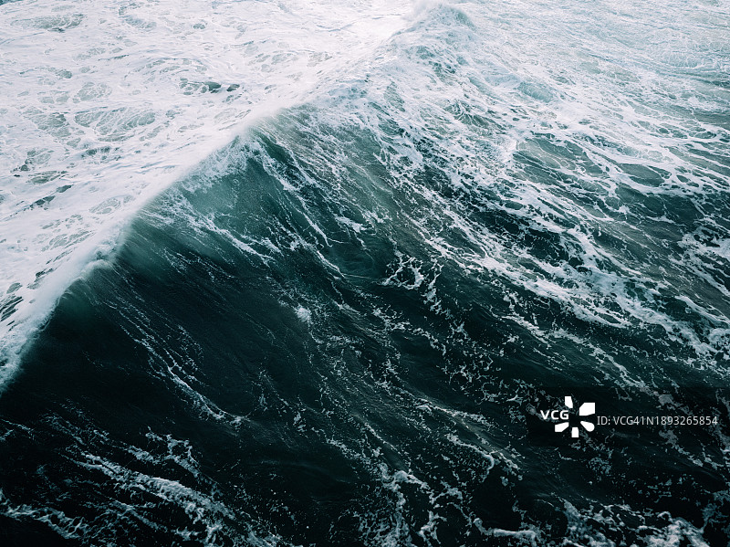 俄勒冈海岸太平洋的波浪图片素材