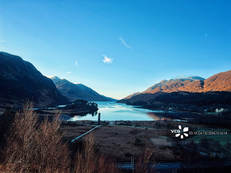 苏格兰格伦芬南纪念碑图片素材