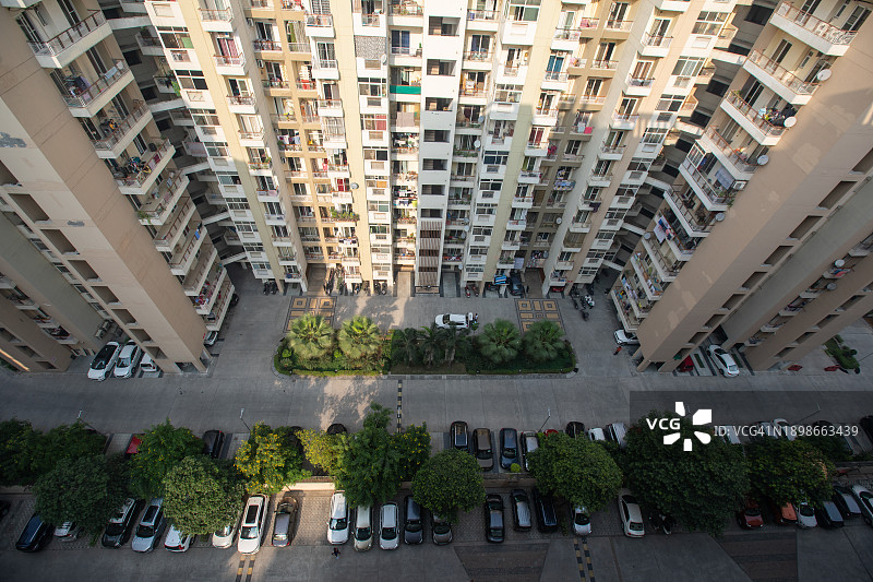 印度高层公寓图片素材