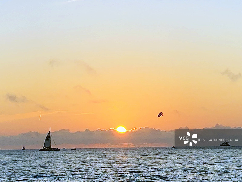 马洛里广场日落图片素材