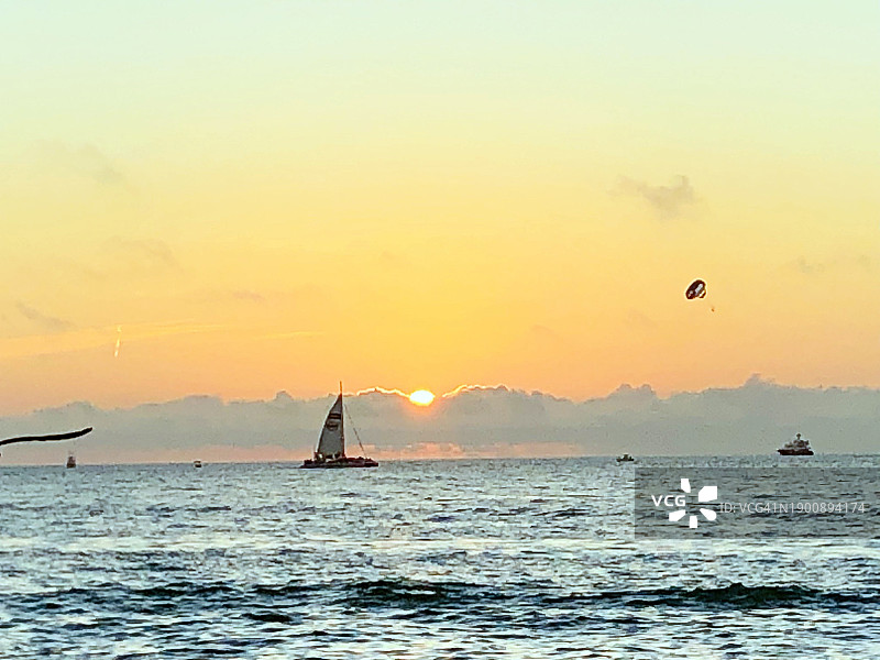 马洛里广场日落图片素材