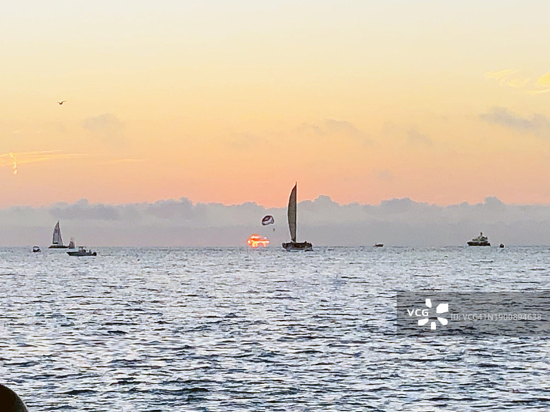 马洛里广场日落图片素材