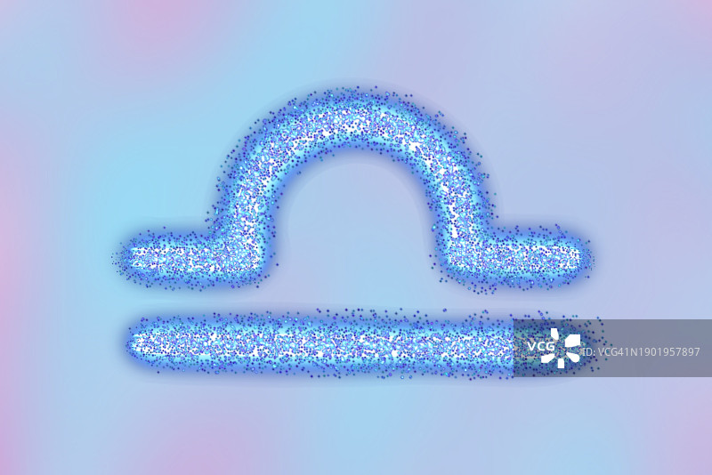 宇宙背景上的手绘十二星座占星术星象预测图片素材