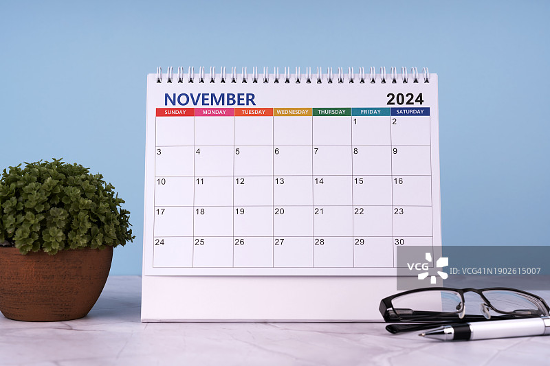 2024年11月台历图片素材