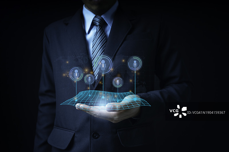 全球商人领导招聘团队进行人力资源管理，争夺全球人才图片素材