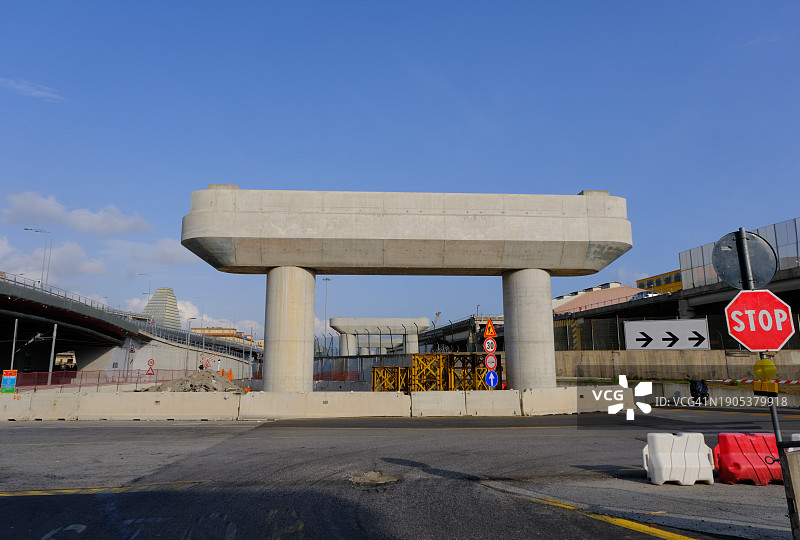 高架桥建筑工地图片素材