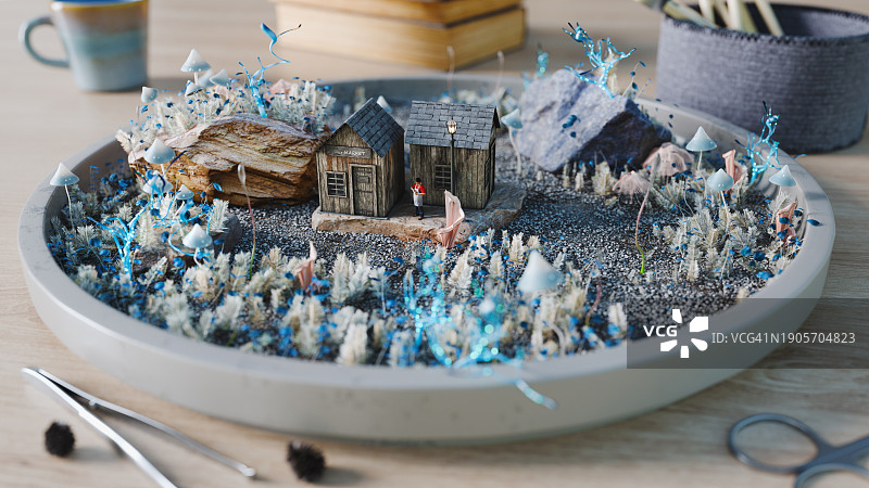 超现实立体模型图片素材