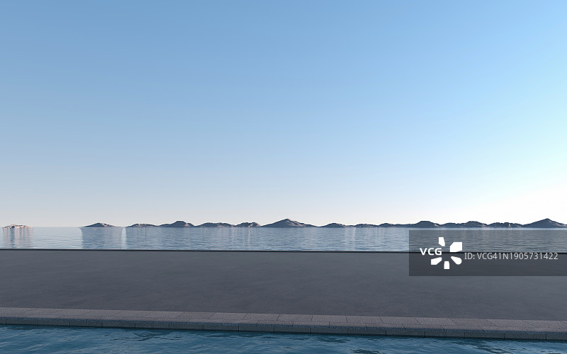 海边混凝土建筑图片素材