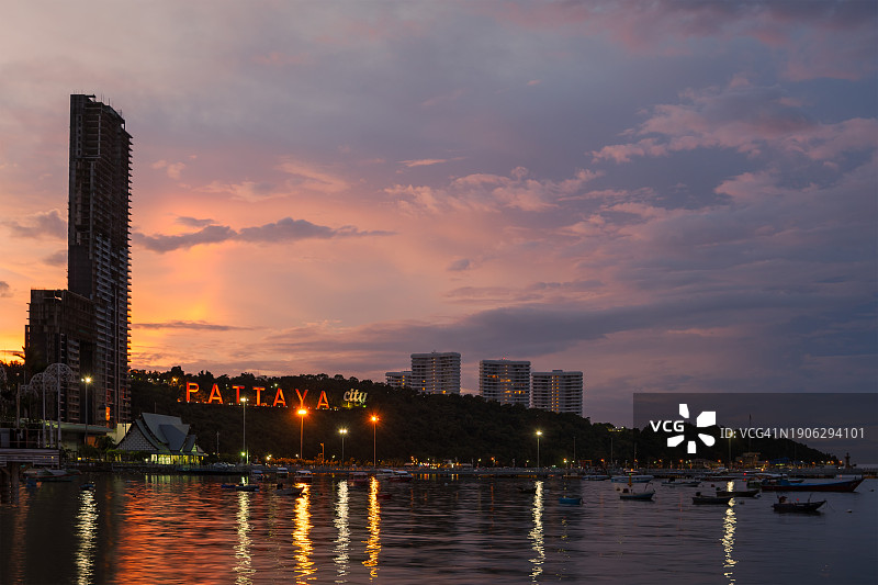泰国芭堤雅市风光图片素材