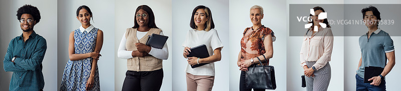 商务人士拼贴画图片素材