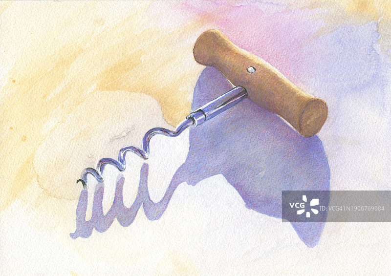 开瓶器插画图片素材