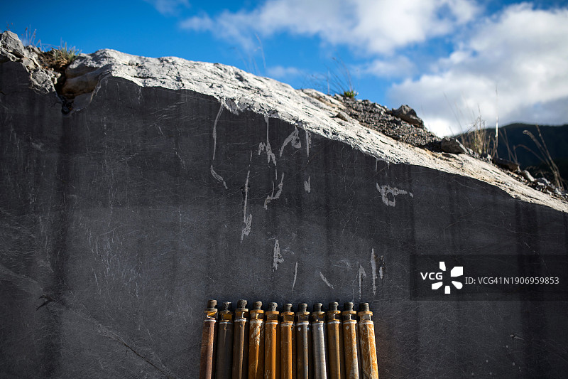 大理石采石场的设备图片素材