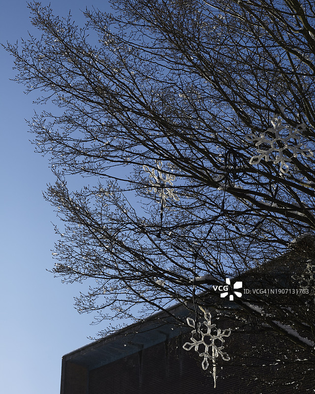 冬季萧瑟的小镇图片素材