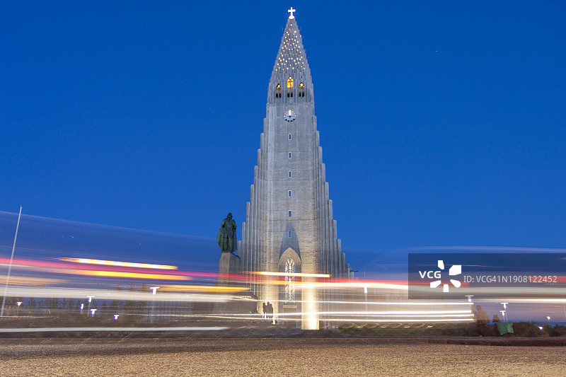 哈尔格林姆斯教堂：冰岛雷克雅未克市中心最高的教堂图片素材