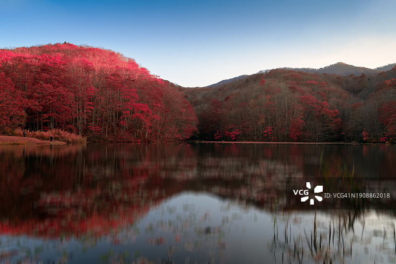 日本桧原湖图片素材